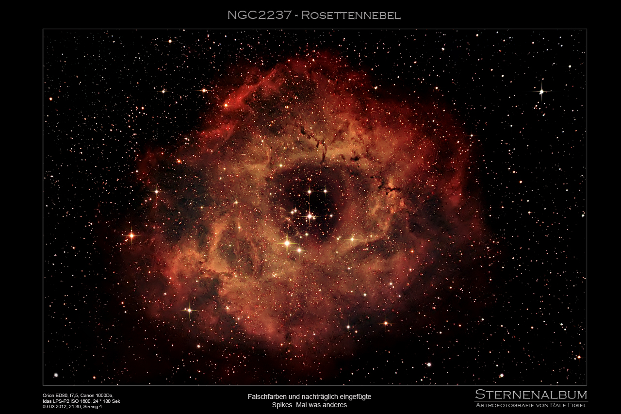 NGC2237 - Der Rosettennebel in Falschfarben