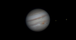 Jupiter mit rotem Fleck